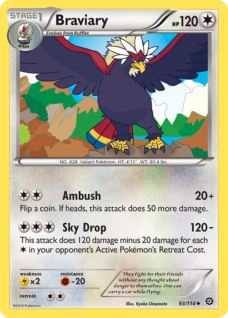 Braviary (93/114) [XY: Steam Siege] | All Aboard Games