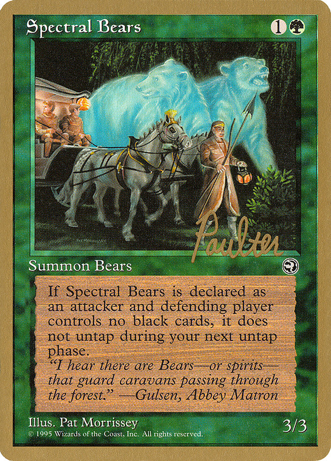 Spectral Bears (Preston Poulter) [Pro Tour Collector Set] | All Aboard Games
