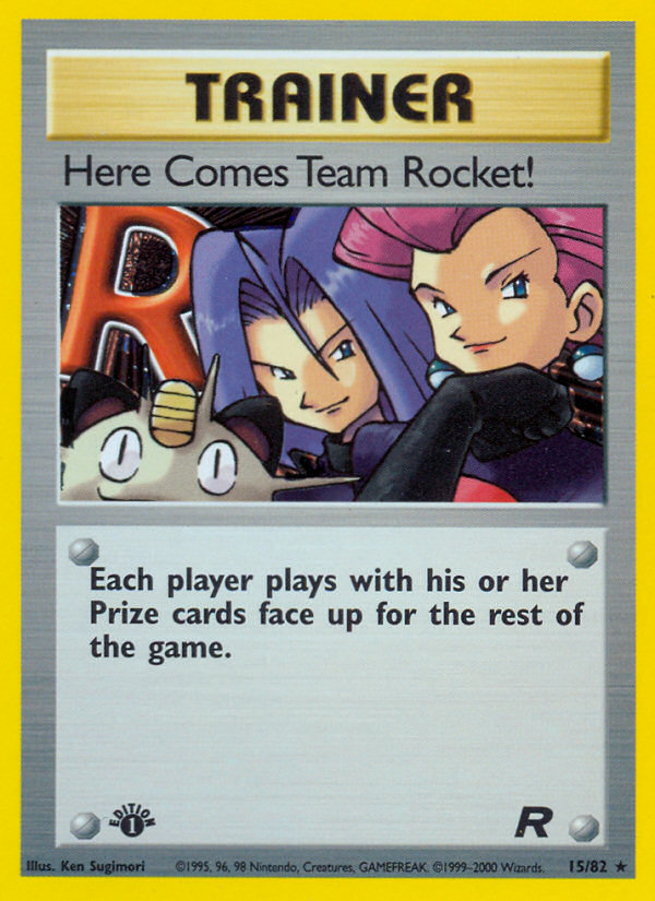 Here Comes Team Rocket! (15/82) [Team Rocket 1st Edition] | All Aboard Games