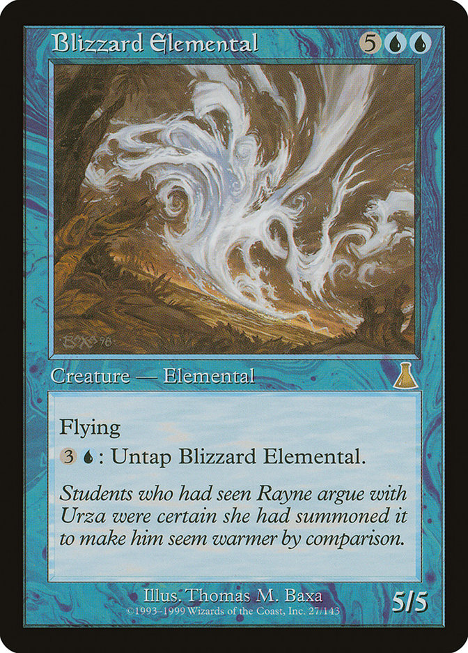 Blizzard Elemental [Urza's Destiny] | All Aboard Games