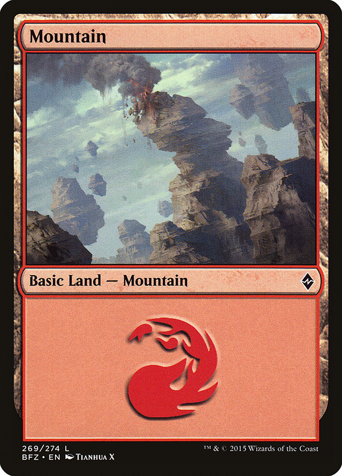 Mountain (269a) [Battle for Zendikar] | All Aboard Games