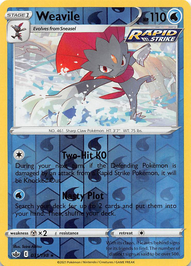 Weavile (031/198) [Sword & Shield: Chilling Reign] | All Aboard Games