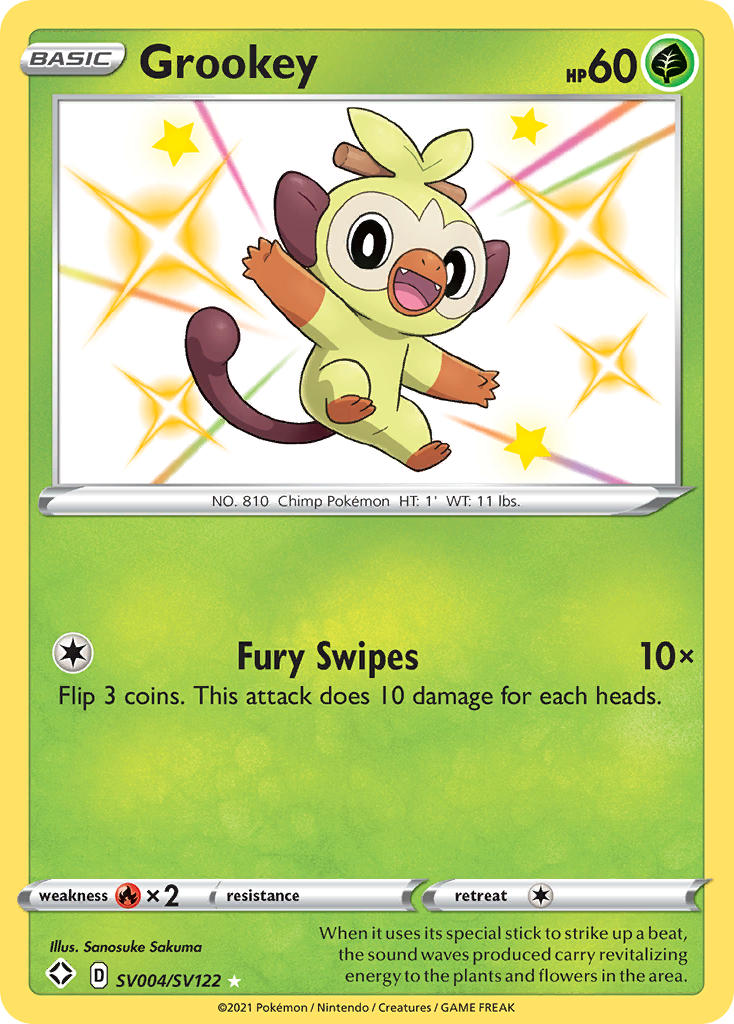 Grookey (SV004/SV122) [Sword & Shield: Shining Fates] | All Aboard Games