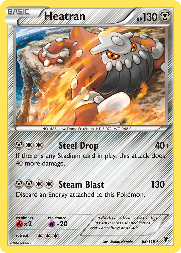 Heatran (63/119) [XY: Phantom Forces] | All Aboard Games