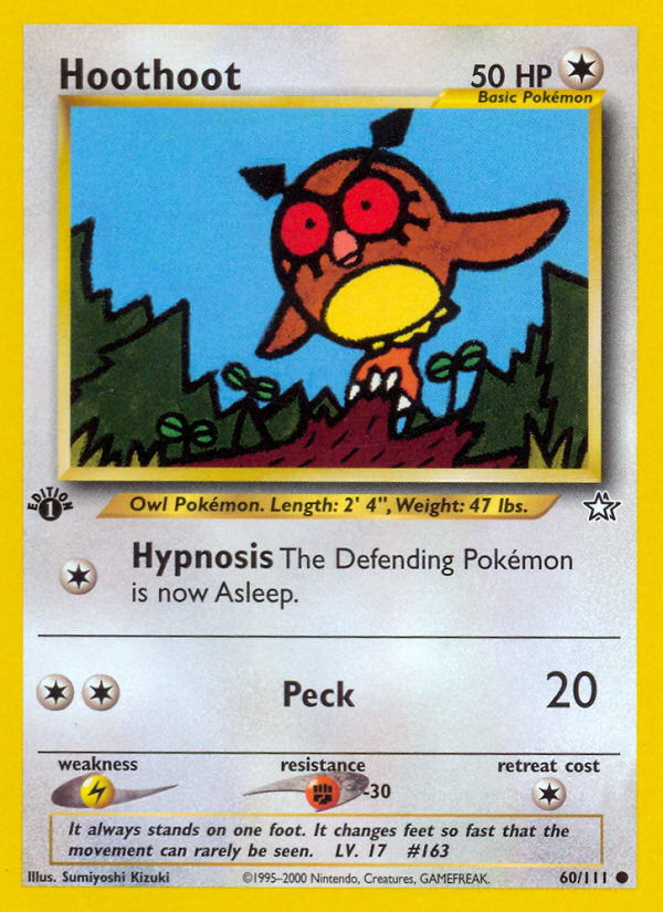 Hoothoot (60/111) [Neo Genesis 1st Edition] | All Aboard Games