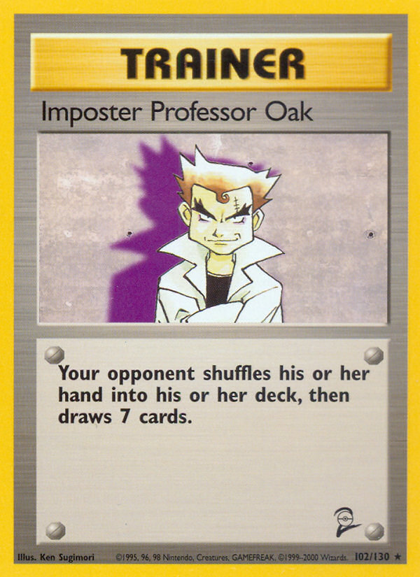 Imposter Professor Oak (102/130) [Base Set 2] | All Aboard Games
