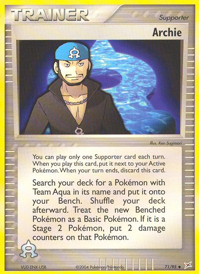 Archie (71/95) [EX: Team Magma vs Team Aqua] | All Aboard Games