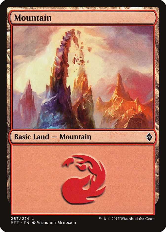 Mountain (267a) [Battle for Zendikar] | All Aboard Games