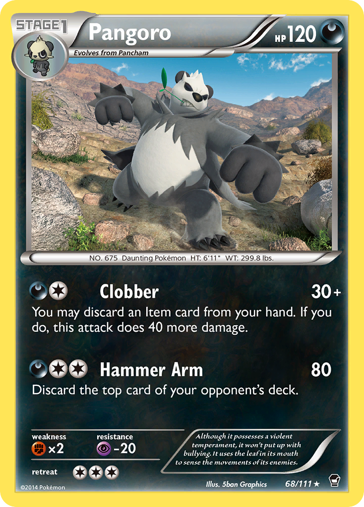 Pangoro (68/111) [XY: Furious Fists] | All Aboard Games