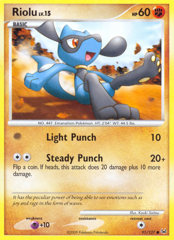 Riolu (91/127) [Platinum: Base Set] | All Aboard Games