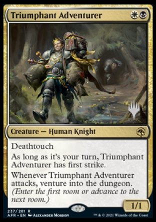 Triumphant Adventurer (Promo Pack) [Dungeons & Dragons: Adventures in the Forgotten Realms Promos] | All Aboard Games
