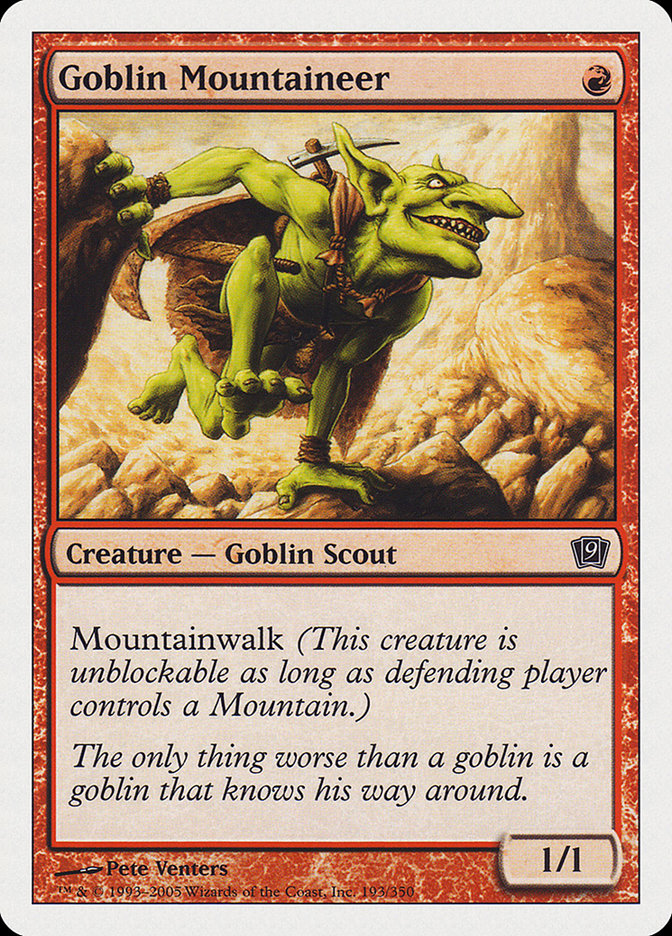 Goblin Mountaineer [Ninth Edition] | All Aboard Games
