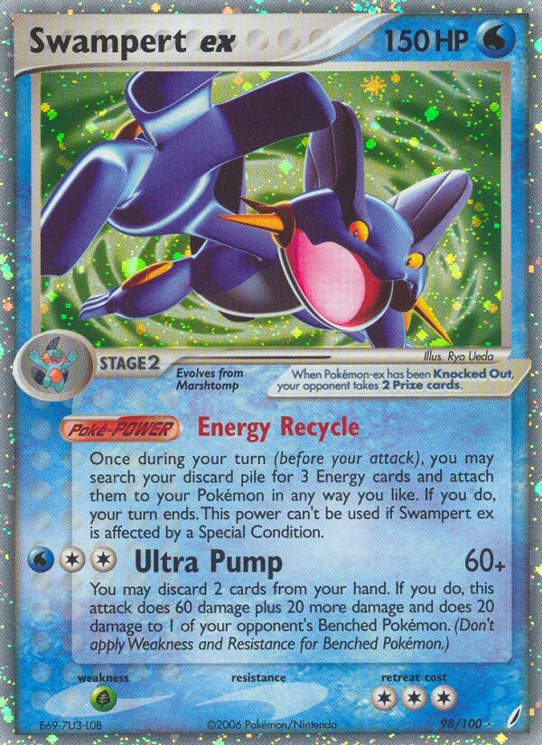 Swampert ex (98/100) [EX: Crystal Guardians] | All Aboard Games