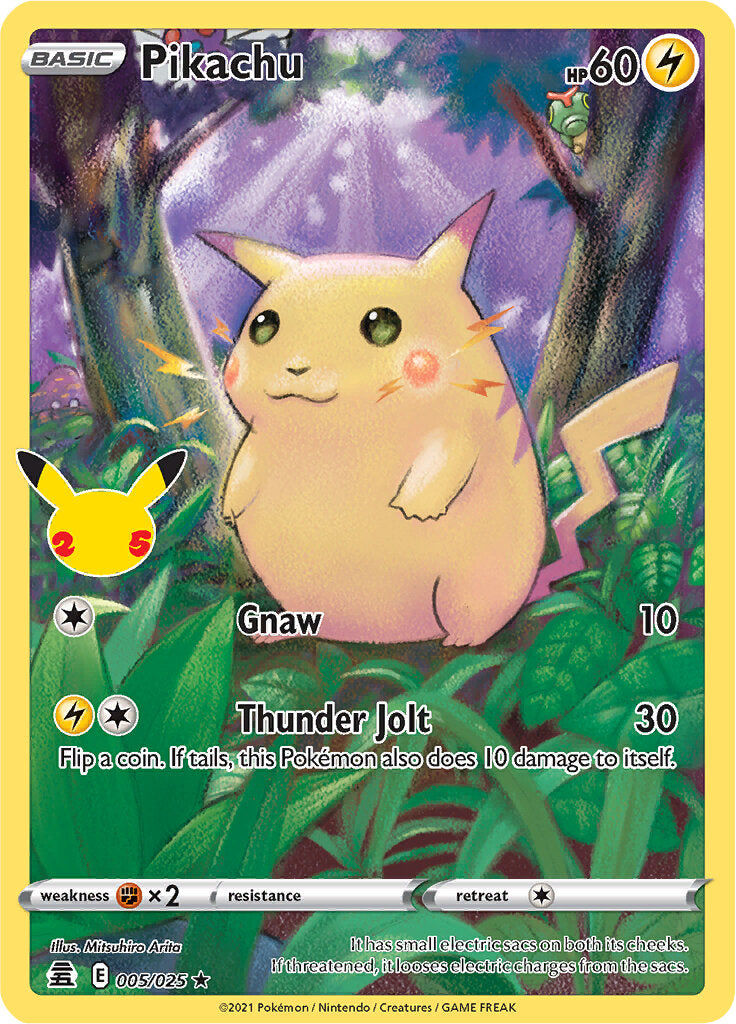 Pikachu (005/025) [Celebrations: 25th Anniversary] | All Aboard Games