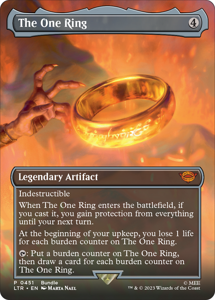 The One Ring (Borderless Alternate Art) [The Lord of the Rings: Tales of Middle-Earth] | All Aboard Games