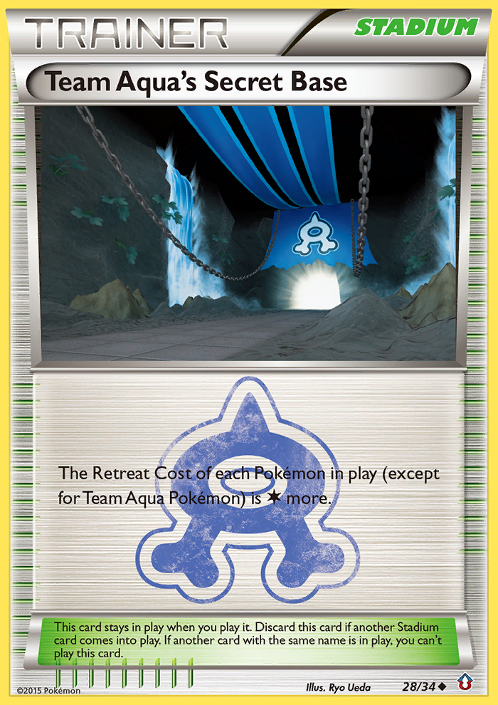 Team Aqua's Secret Base (28/34) [XY: Double Crisis] | All Aboard Games