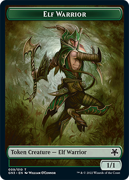 Dragon // Elf Warrior Double-Sided Token [Game Night: Free-for-All Tokens] | All Aboard Games