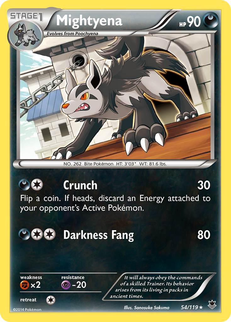 Mightyena (54/119) [XY: Phantom Forces] | All Aboard Games