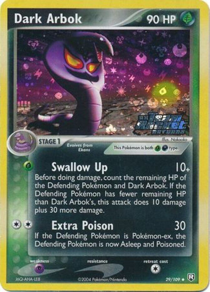 Dark Arbok (29/109) (Stamped) [EX: Team Rocket Returns] | All Aboard Games