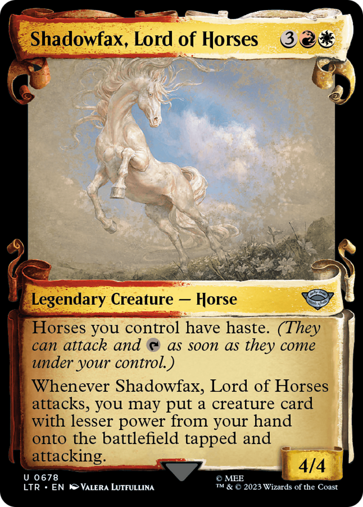 Shadowfax, Lord of Horses [The Lord of the Rings: Tales of Middle-Earth Showcase Scrolls] | All Aboard Games