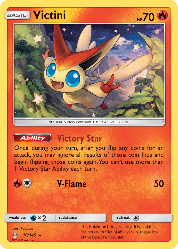 Victini (10/145) [Sun & Moon: Guardians Rising] | All Aboard Games