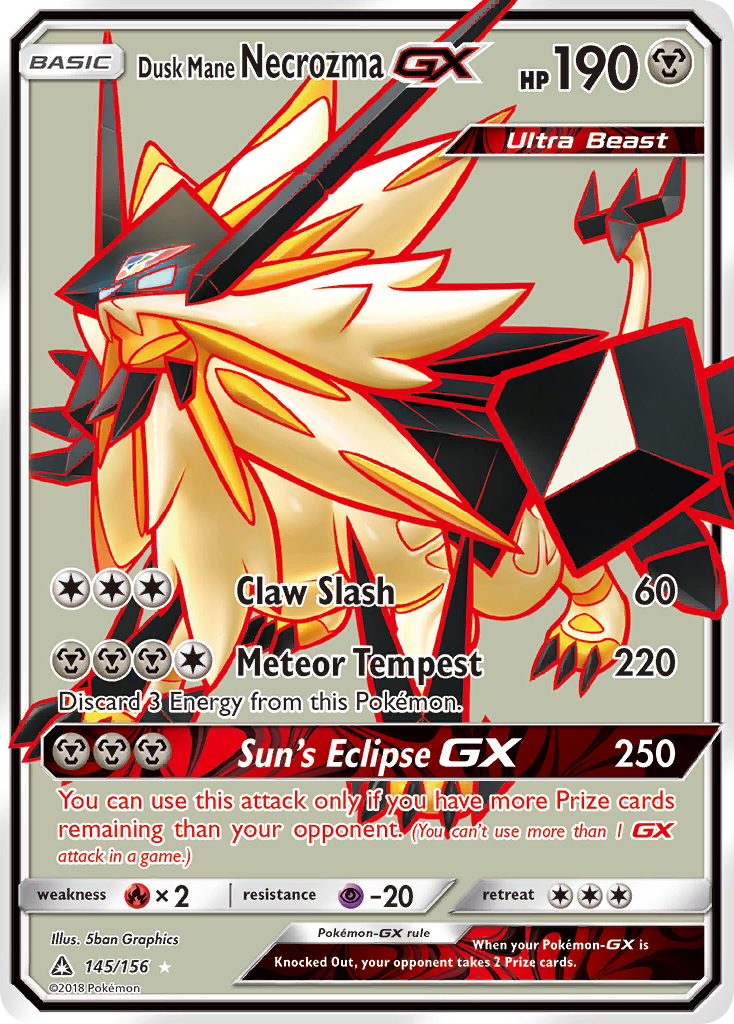 Dusk Mane Necrozma GX (145/156) [Sun & Moon: Ultra Prism] | All Aboard Games