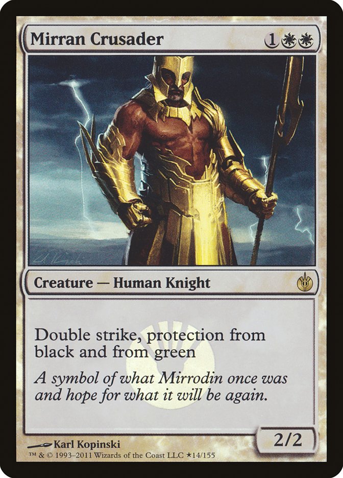Mirran Crusader (Buy-A-Box) [Mirrodin Besieged Promos] | All Aboard Games