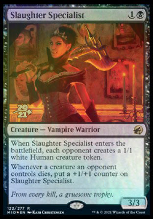 Slaughter Specialist [Innistrad: Midnight Hunt Prerelease Promos] | All Aboard Games