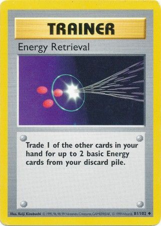 Energy Retrieval (81/102) [Base Set Shadowless Unlimited] | All Aboard Games