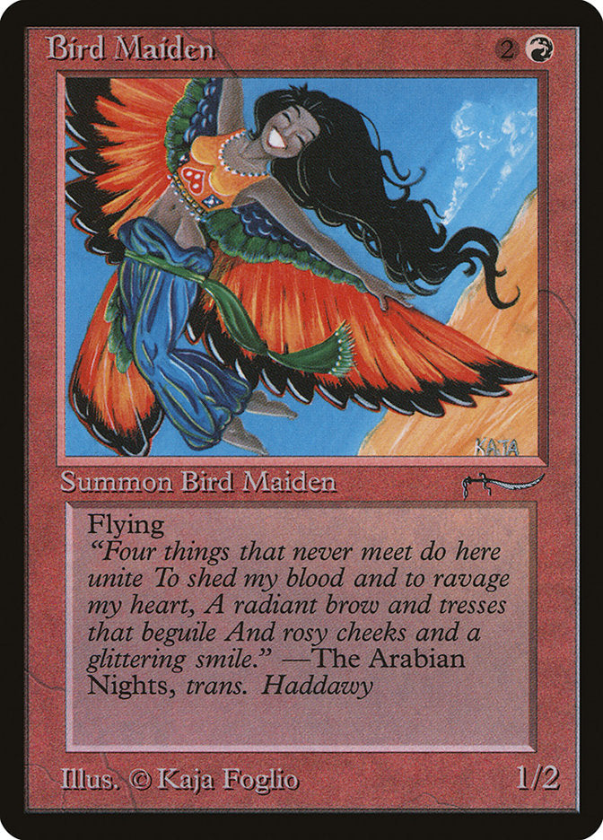 Bird Maiden (Dark Mana Cost) [Arabian Nights] | All Aboard Games