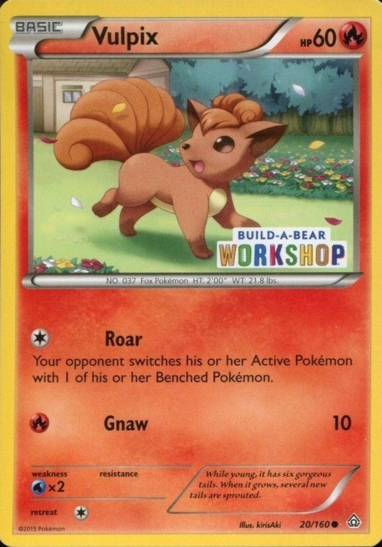 Vulpix (20/160) (Build A Bear Workshop Exclusive) [XY: Primal Clash] | All Aboard Games