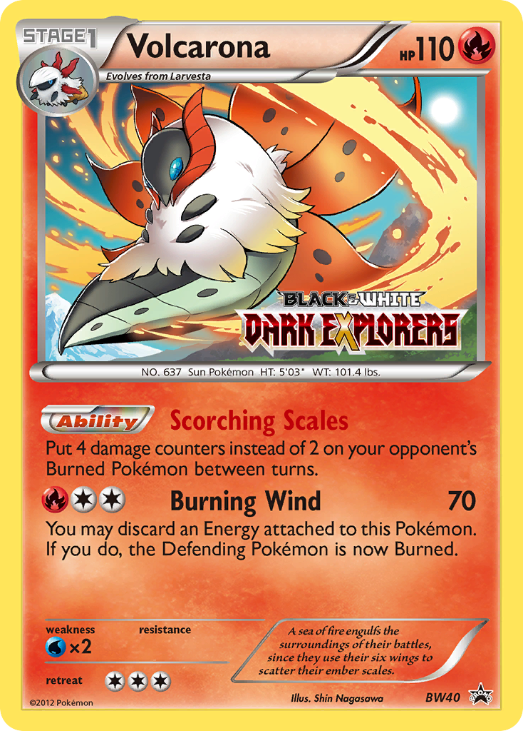 Volcarona (BW40) [Black & White: Black Star Promos] | All Aboard Games