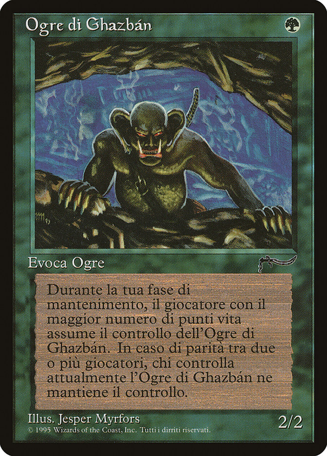 Ghazban Ogre (Italian) "Ogre di Ghazban" [Rinascimento] | All Aboard Games
