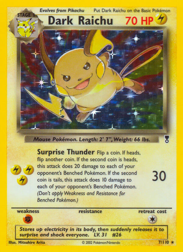 Dark Raichu (7/110) (WotC) (Theme Deck Exclusive) [Legendary Collection] | All Aboard Games