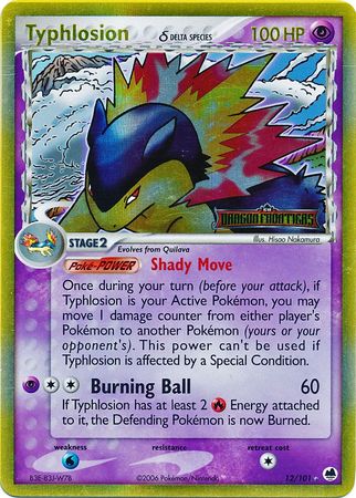 Typhlosion (12/101) (Delta Species) (Stamped) [EX: Dragon Frontiers] | All Aboard Games