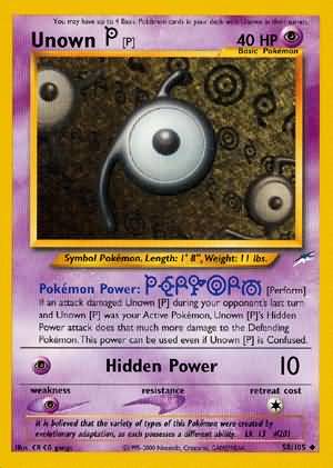 Unown [P] (58/105) [Neo Destiny Unlimited] | All Aboard Games