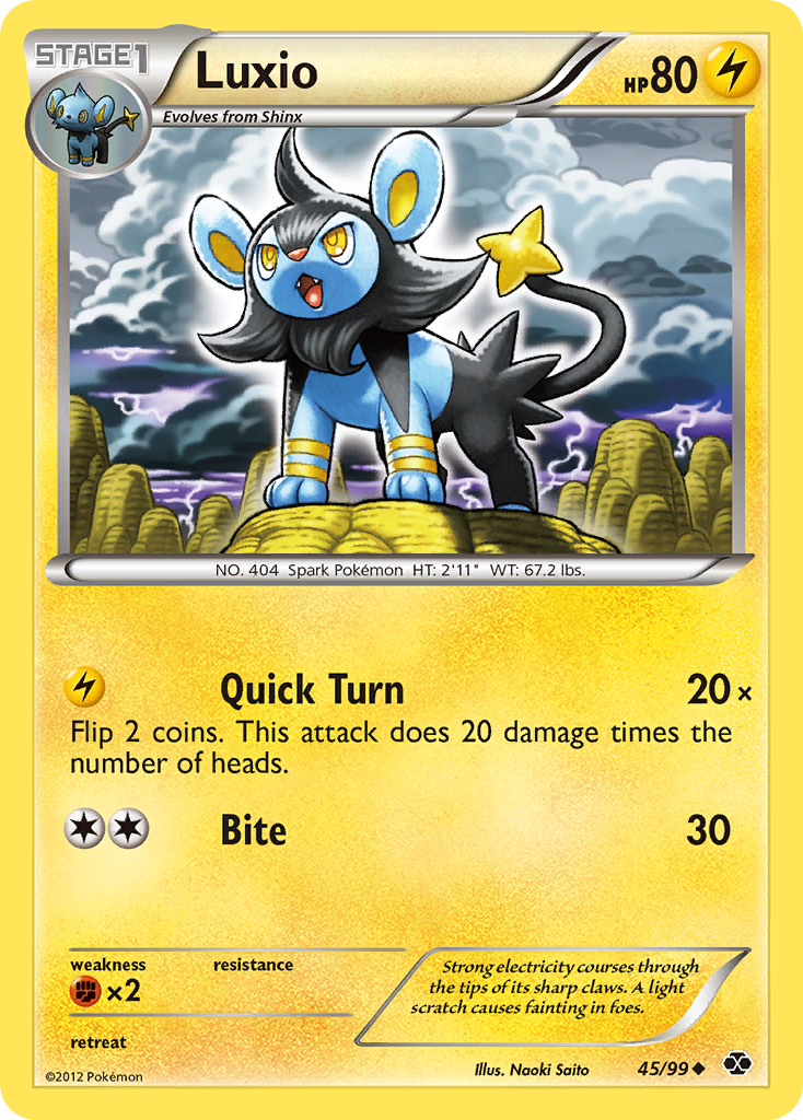 Luxio (45/99) [Black & White: Next Destinies] | All Aboard Games