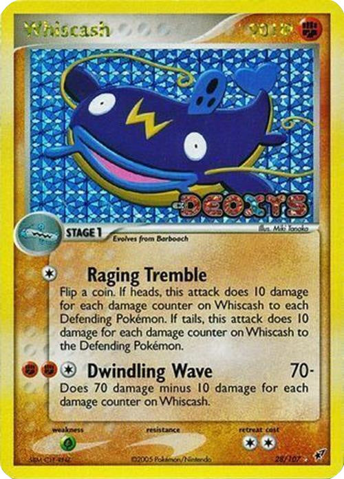 Whiscash (28/107) (Stamped) [EX: Deoxys] | All Aboard Games