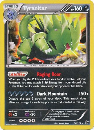 Tyranitar (56/124) (Cosmos Holo) [XY: Fates Collide] | All Aboard Games