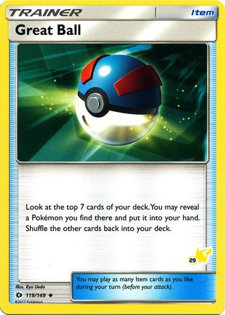 Great Ball (119/149) (Pikachu Stamp #29) [Battle Academy 2020] | All Aboard Games