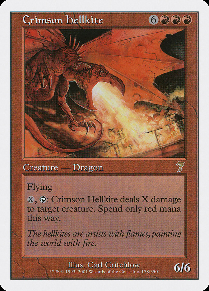 Crimson Hellkite [Seventh Edition] | All Aboard Games