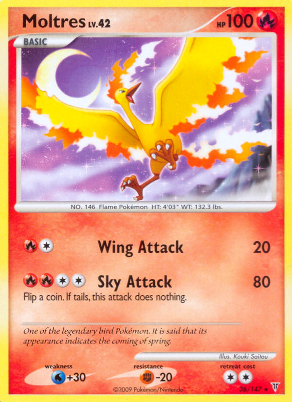 Moltres (36/147) [Platinum: Supreme Victors] | All Aboard Games