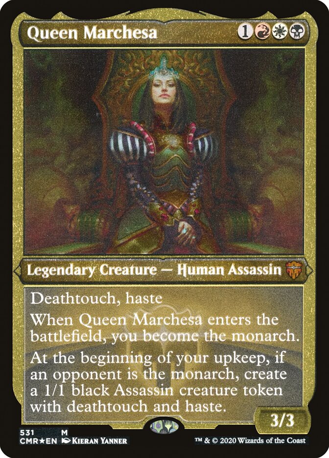 Queen Marchesa (Etched) [Commander Legends] | All Aboard Games