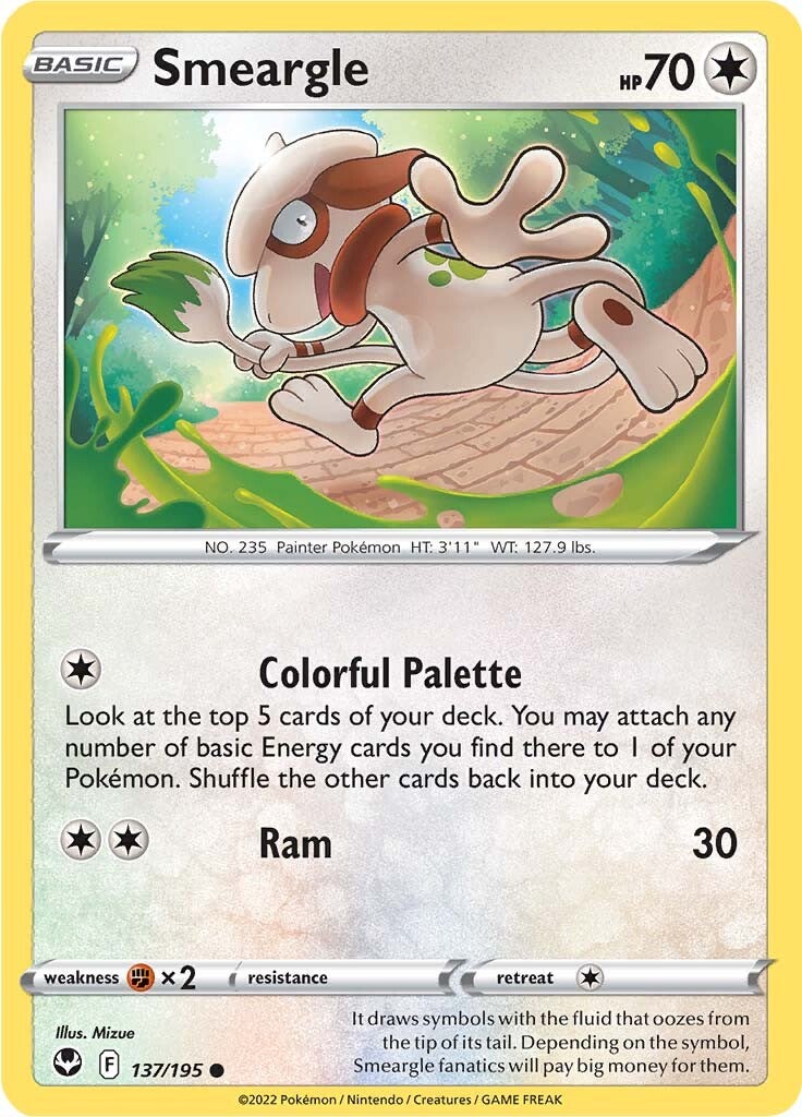 Smeargle (137/195) [Sword & Shield: Silver Tempest] | All Aboard Games