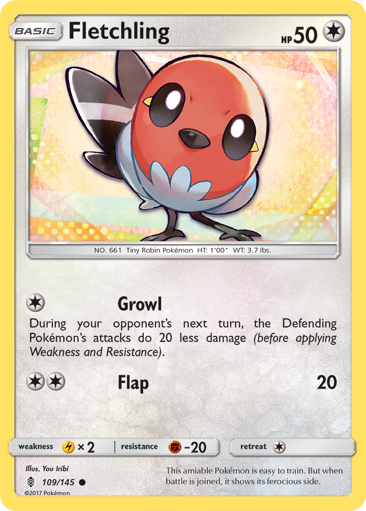 Fletchling (109/145) [Sun & Moon: Guardians Rising] | All Aboard Games