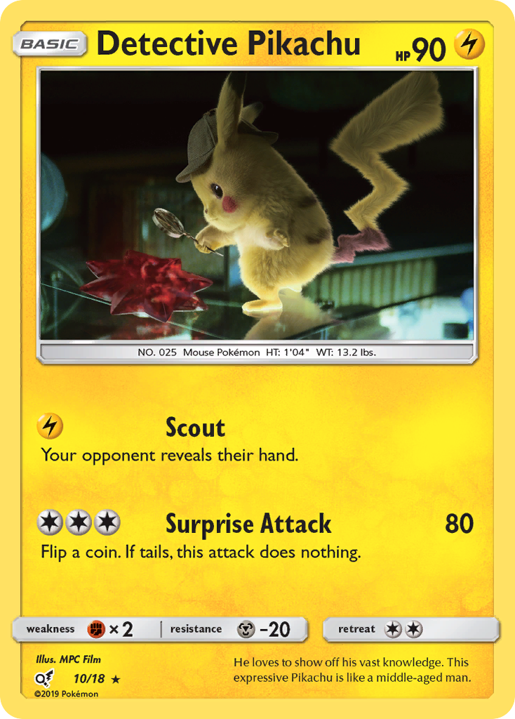 Detective Pikachu (10/18) [Sun & Moon: Detective Pikachu] | All Aboard Games