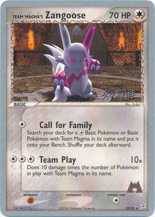 Team Magma's Zangoose (23/95) (Magma Spirit - Tsuguyoshi Yamato) [World Championships 2004] | All Aboard Games