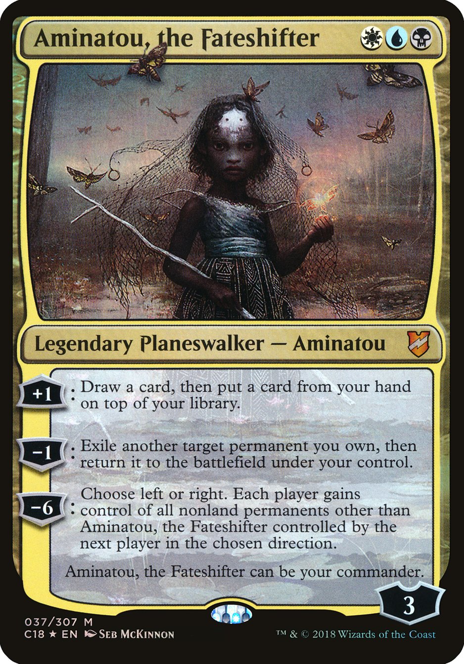 Aminatou, the Fateshifter (Oversized) [Commander 2018 Oversized] | All Aboard Games