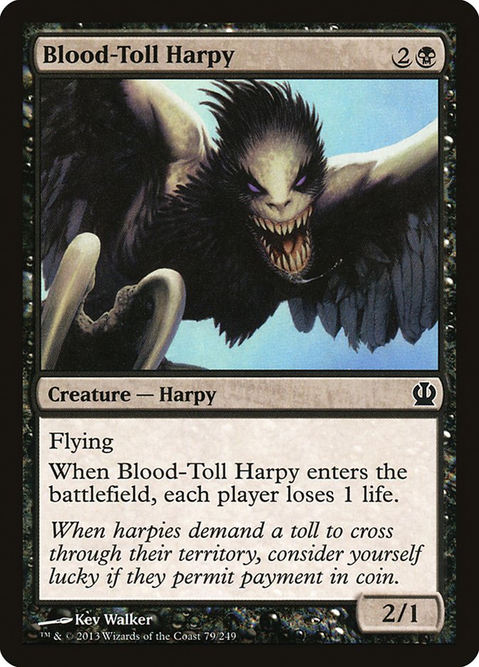 Blood-Toll Harpy [Theros] | All Aboard Games