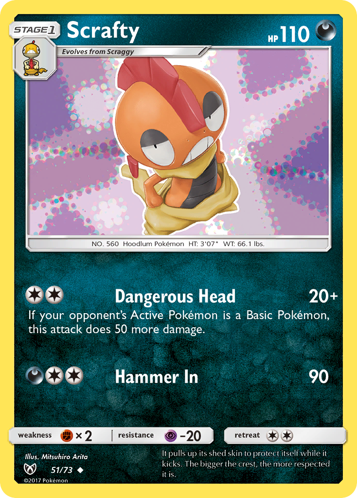 Scrafty (51/73) [Sun & Moon: Shining Legends] | All Aboard Games